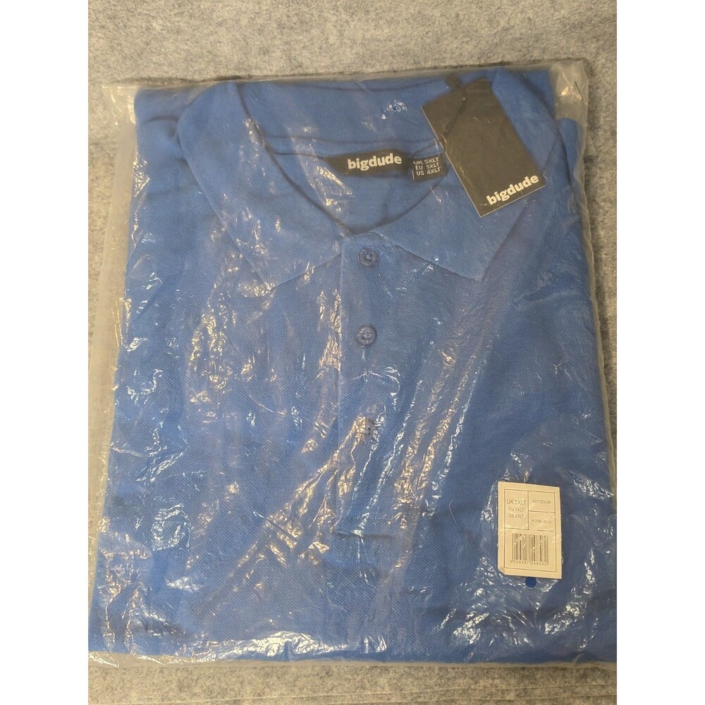 Big Dude Royal Blue Polo Shirt 5XL – NWT